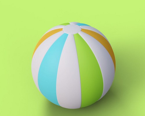 Colored Beach Ball