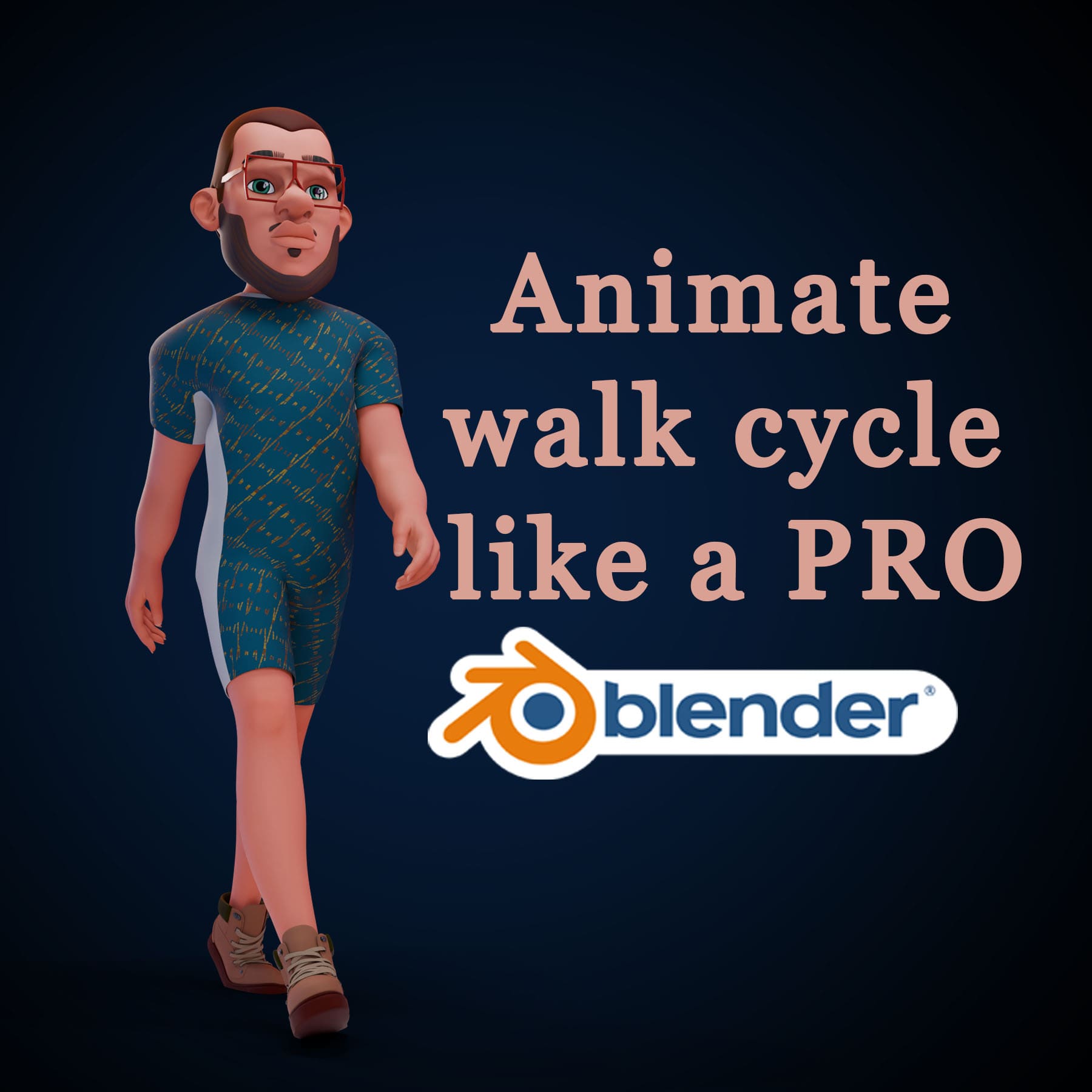 Animate walk cycle like a PRO in Blender 3d